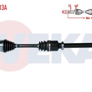 KOMPLE AKS SAG ON RENAULT THALIA II 1.5 DCI ABSLI 44 DIS UZUNLUK 864MM 2008-