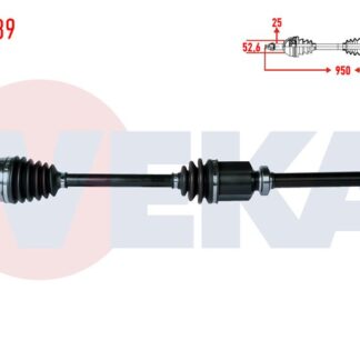 KOMPLE AKS SAG ON DACIA DUSTER 1.5 DCI UZUNLUK 950MM 2010-