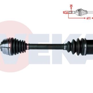 KOMPLE AKS SAG ON DACIA DUSTER 1.5 DCI 4×4 UZUNLUK 611MM 2012-