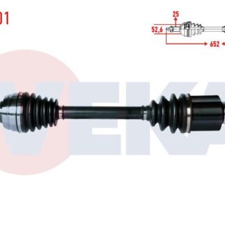 KOMPLE AKS SOL ON DACIA DUSTER 1.5 DCI 4×4 UZUNLUK 652MM 2012-