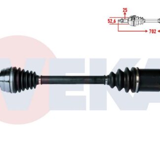 KOMPLE AKS SOL ON DACIA DUSTER 1.5 DCI 4×2 UZUNLUK 702MM 2012-