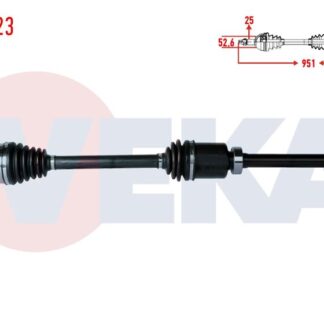 KOMPLE AKS SAG ON DACIA DUSTER 1.5 DCI 4×2 UZUNLUK 951MM 2012-