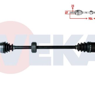 KOMPLE AKS SAG ON RENAULT SYMBOL III (JZ0-1) 1.5 DCI UZUNLUK 904MM 2012-