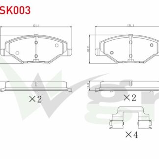 FREN BALATA ON SKODA FABIA II 1.2 2006-2015 / 1.2 TSI 2006-2015 / 1.4 2006-2015 / 1.6 2006-2015