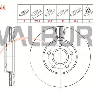 FREN DİSKÖN CMAX 07> FOCUS II 04> / S40 04> V50 04> C30 06> C70 05>