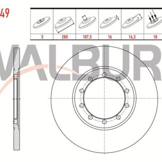FREN DİSKARKA TRANSIT V347 06> 280MM