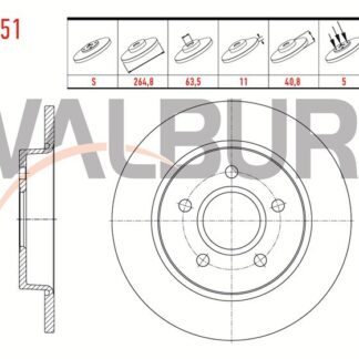 FREN DİSKARKA CMAX 07>10 FOCUS II 04> 5 BİJON DÜZ
