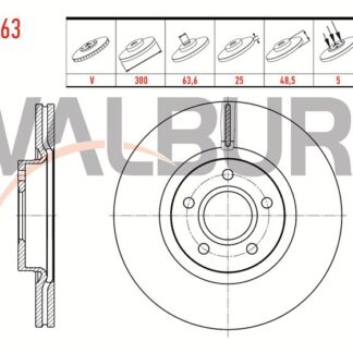 FREN DİSKÖN CMAX 10> CMAX 03> FOCUS II 04> FOCUS III 11> KUGA 08> KUGA 13> TOURNEO CONNECT 13> / S40 04> V40 12> V50 C30 06> C70 05>
