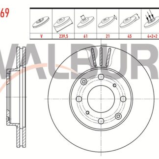 FREN DİSKÖN CIVIC 95>01 240MM