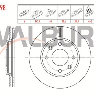 FREN DİSKÖN P106 91> P205 86> P206 98> P306 93> P309 / AX 88> SAXO 96> XSARA 97>