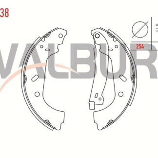KAMPANA BALATA JUMPY 95>00 2.0 HDI 99> SCUDO 99>06 EXPERT 96>EVASION 94>02 806 255×60 1 MM KALIN