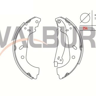 KAMPANA BALATA JUMPY 95>00 2.0 HDI 99> SCUDO 99>06 EXPERT 96>EVASION 94>02 806 255×60 1 MM KALIN
