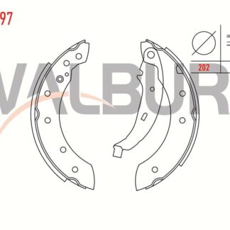 KAMPANA BALATA CLIO SYMBOL II 08> CLIO II 98> LAGUNA I 94> / LOGAN I 04> / P106 II 96> P206 98> P206 + TE3 09> P306 93> / SAXO 96> 203X38