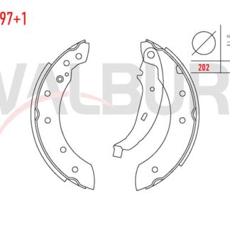 KAMPANA BALATA CLIO SYMBOL II 08> CLIO II 98> LAGUNA I 94> / LOGAN I 04> / P106 II 96> P206 98> P206 + TE3 09> P306 93> / SAXO 96>