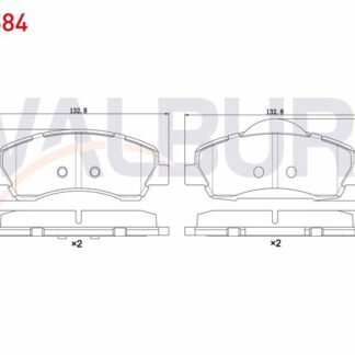 FREN BALATA ON IKAZLI PEUGEOT 301 1.2 VTI 2012- / CITROEN C-ELYSEE 1.2 VTI 2012-