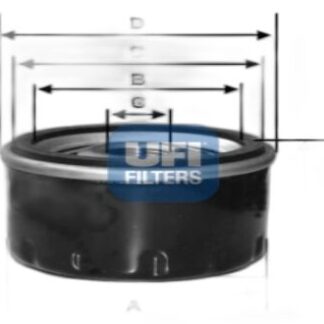 UFI 23.253.00 COROLLA (E12, E15) : HILUX (KUN15, KUN25, KUN26, KUN35) 06-15 : HILUX (GUN135, G 1.4 D4D YAĞ FİLTRESİ .