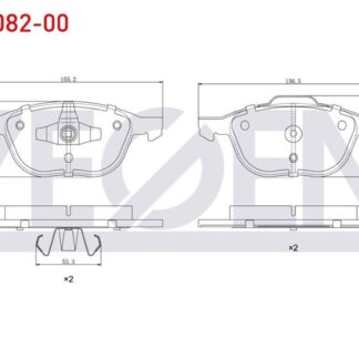 FREN BALATASIÖN CMAX 07> FOCUS 03> KUGA / MAZDA 3 03> MAZDA 5 05> / S40 II V40 V50 04> C30 C70 II 06>