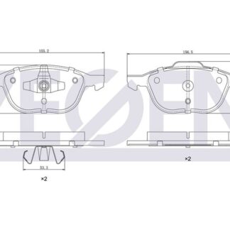 FREN BALATASIÖN CMAX 07> FOCUS 03> KUGA / MAZDA 3 03> MAZDA 5 05> / S40 II V40 V50 04> C30 C70 II 06>