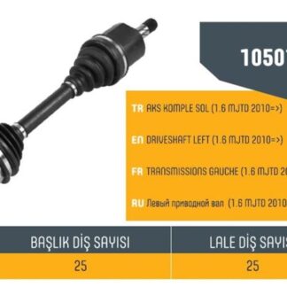 AKS SOL KOMPLE DOBLO III 1.6 MTJ 10>