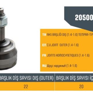 AKS KAFASIDIŞ TEMPRA TIPO 1.4 1.6