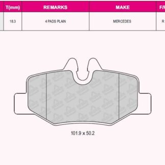 FREN BALATASI ARKA VIANO W639 03> VITO W639 03>