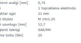 ATESLEME BUJISI (3068) RENAULT 12 CITROEN DACIA FIAT OPEL PORSCHE RENAULT SAAB SEAT SKODA