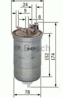 YAKIT FILTRESI (MAZOT) POLO CORDOBA IBIZA IV FABIA 1.4 / 1.9TDI 1.9SDI BAY AMF ASY ATD AXR ASZ BLT 99>>