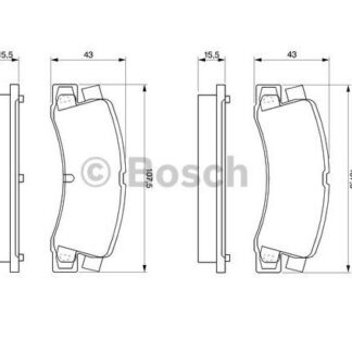 ARKA FREN BALATASI TOYOTA AVENSIS 97-03 CAMRY 91-97 CELICA 93-99 LEXUS 300 00-03 VISTA 90->
