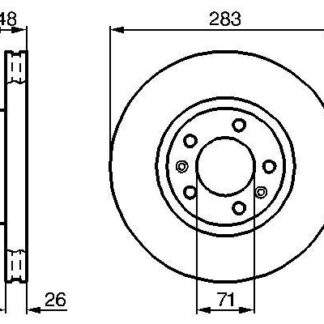 ON FREN AYNASI (AD) XM P605 2,0 SRTI / 2,0I / 2,0I T / 2,1D / 2,5DT / 3,0 V6 90