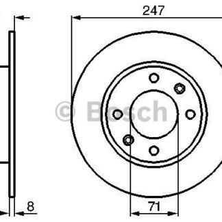 ARKA FREN DISK AYNASI P106 P206 P306 XSARA XSARA II ZX SAXO 1,8 2,0 2,0I 2,0GTI (HAVA SOGUTMASIZ)