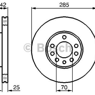 FREN DISKI ON CROMA 05> / VECTRA C 02> SIGNUM 03>08 02> / 9 3 02> HAVALI 285MM