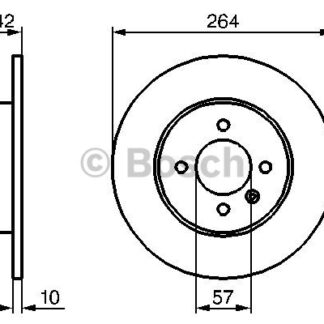 ARKA FREN DISKI ASTRA H MERIVA 1,6 16V,1,7DTI,1,8I 16V (05 / 03 ) COMBO TOUR 1,3 CDTI 16V,1,4 (10 / 04 )