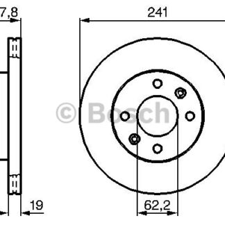 ON FREN DISK AYNASI HAVALI HYUNDAI GETZ 1.3 1.4 1.6 BENZINLI HYUNDAI GETZ 02-> (241X4)