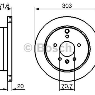 ARKA FREN AYNASI 303MM CAPTIVA ANTARA 06>