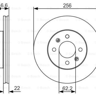ON FREN DISKI AYNASI HYUNDAI ACCENT ERA 2006-2011 KIA RIO 2005-> I20 2007-> 256MM