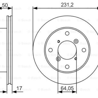 ON FREN DISK (AYNASI) HAVALI SUZUKI ALTO 1994-2002 SUZUKI SWIFT 1989-2001 JUSTY 1.3 4WD 1995-2003 (231MM)