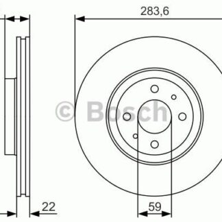 ON FREN AYNASI (DISKI) BRAVO I II CROMA DOBLO IDEA LINEA MAREA STILO ALFA 155 1,2 / 1,3 / 1,4 / 1,6 / 1,8 / 1,9 / 2,0 (284MM)