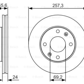ON FREN DISK AYNASI 257MM ELANTRA 1,6 1,8 2000 2006 MATRIX 1,5 CRDI 1,6 1,8 2001>