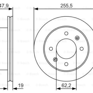 ON FREN DISK AYNASI HAVALI HYUNDAI GETZ 03> 1,5 CRDI 256 MM