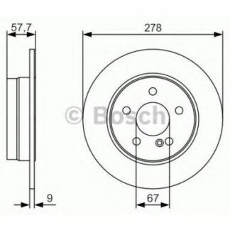 FREN DISKI ARKA C-CLASS W204 07>14 S204 07>14 C204 11>