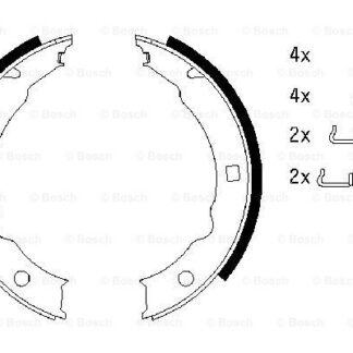 EL FREN BALATASI PEUGEOT P406 [D8 / D9]. P607 OLCU: (185*30mm)