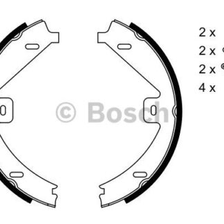 FREN BALATASI ARKA (PARK FRENI PABUCU) X204 08>15 C218 11>17 W212 09>16 S212 10>16