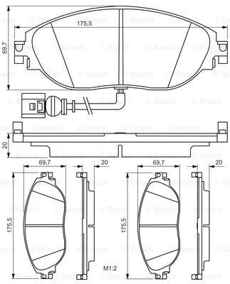 ON FREN BALATASI PASSAT (362); PASSAT VARIANT (365) 1,4 TSI,1,6 TDI,1,8 TSI,2,0 TSI,2,0 TDI,3,6 FSI