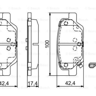 ARKA FREN BALATASI EGEA 1,3D MULTIJET / 1,4 / 1,4LPG / 1,6 / 1,6D MULTIJET