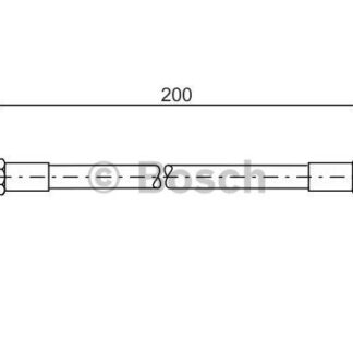 FREN HORTUMU ARKA (227mm) BMW E21 E30 E36 E46 E28 E34 E23 E24 E32 Z3 79>05 AUDI A6 C4 94>97