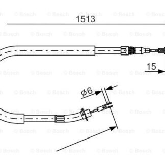EL FREN TELI ARKA SAG SOL AYNI LT 28-35-46 SPRINTER CIFT TEKERLEK 97> (1513MM)