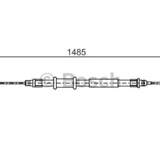 EL FREN TELI ARKA SAG / SOL BOXER III JUMPER III DUCATO III BOY:1485MM 06> 4 TON
