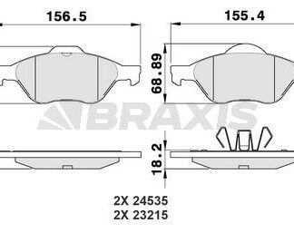 ON FREN BALATASI CLIO III 06>12 MEGANE II 03>08 SCENIC II 03>08 LAGUNA III 07>15 1.4 1.5 DCI 1.6 1.9 DCI 2.0 16V