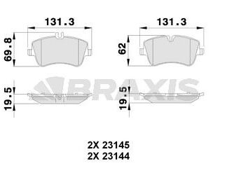 FREN BALATASI ON W202 93>00 W203 00>07 CL203 02>08 C209 02>09 R171 04>11
