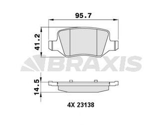 FREN BALATASI ARKA W168 97>04 W169 04>12 W245 08>11 VANEO 414 02>05